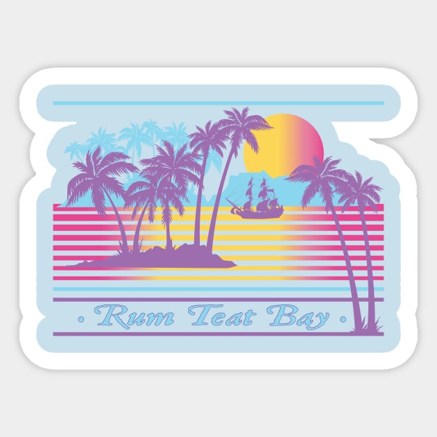 ReaperCon 2020 - Rum Teat Bay Vacation - Muted Sticker by ReaperMini